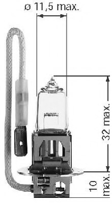BERU 112992 Bulb, spotlight